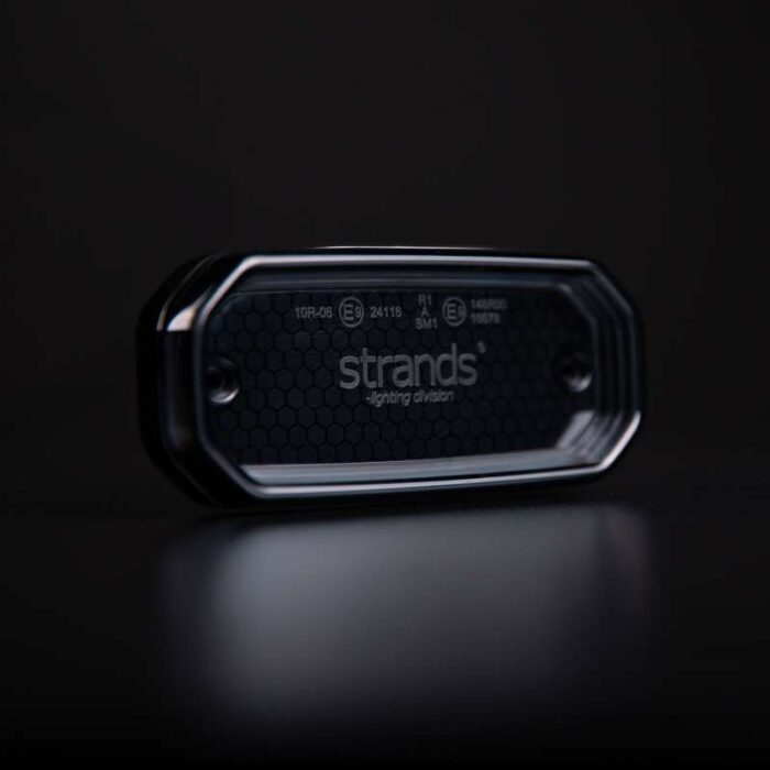 Strands FOR9T Scale positielicht wit - nieuw model markeringslicht die geleverd word met 5.0 meter kabel - eenvoudige montage gegarandeerd - voor auto, vrachtwagen, camper, aanhanger en meer - Strands 850451 - EAN: 7323030191702
