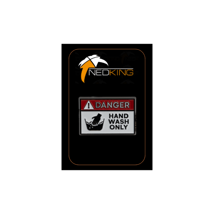PIN - Danger Hand Wash Only - TN-501049 - puur vakmanschap - metalen pin - Nedking
