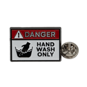 PIN - Danger Hand Wash Only - TN-501049 - puur vakmanschap - metalen pin - Nedking