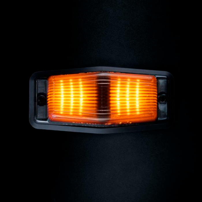 Strands IZE LED dubbelbrander Black Bullet DUAL COLOR dubbelbrander met flitser - ECE R148 en ECE R65 goedkeuring - voor 12 & 24 volt - EAN: 7323030192266