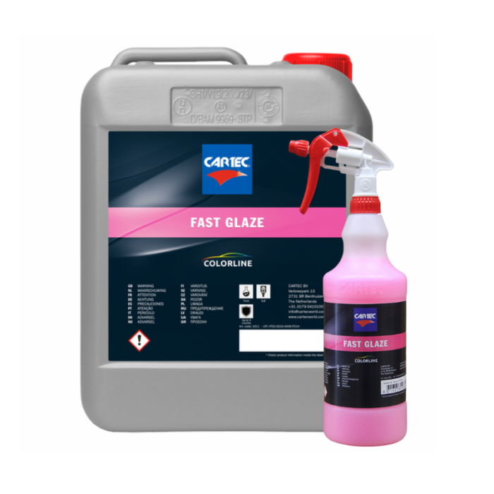 Cartec Fast Glaze 1 liter en 5 liter variant