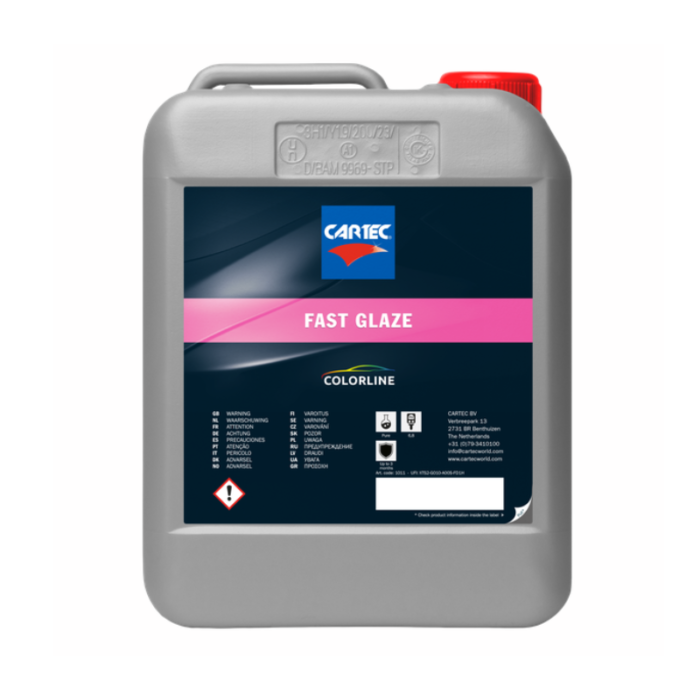 Cartec Fast Glaze 5 liter - igroot verpakking - professionele detailer -langdurig resultaat - siliconenvrij