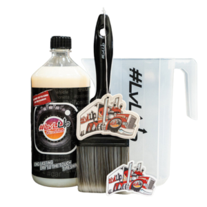 LvLup Tireshine 1000ml + kit - wetlook effect - bandenzwart - bandenbescherming tegen UV en uitdroging - ultieme detailing