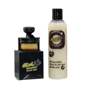 LvLup Tireshine 250ml + applicator - wetlook effect - bandenzwart - bandenbescherming tegen UV en uitdroging - ultieme detailing