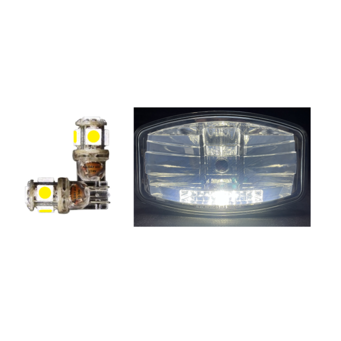 T10 LED lamp helder wit 6000K - geschikt voor 12 en 24 volt gebruikt - stadslicht interieurverlichting - voor vrachtwagen, trailer en meer.
