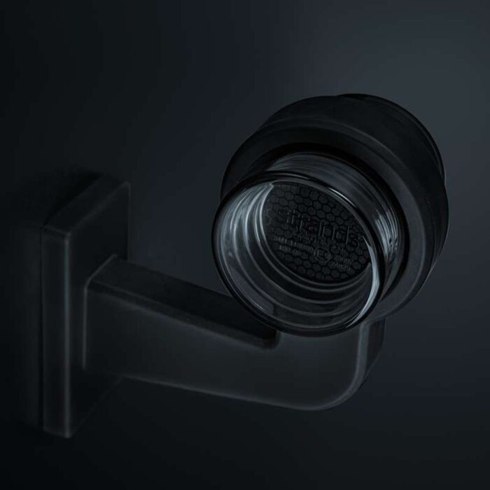 850465 gemonteerd op een rubberen arm - 5700K wit - smoke behuizing