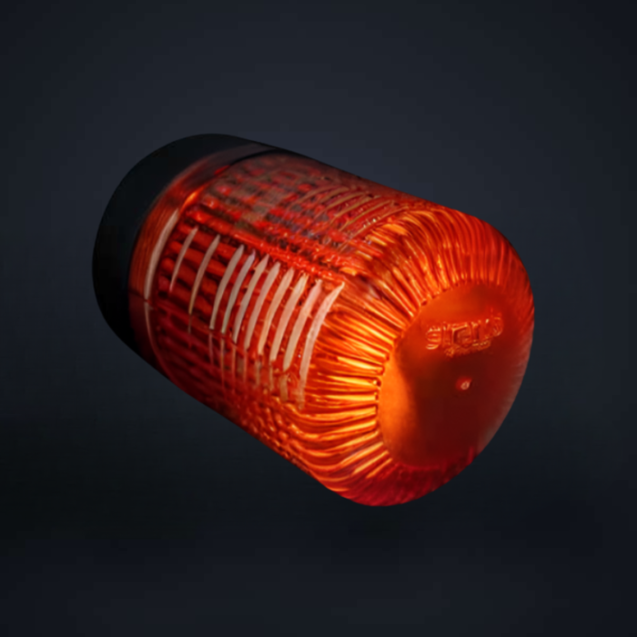 Strands IZE LED Lighthouse zwaailamp oranje - ECE R65 - 12&24 volt - 2LED's - Hella KL-7000