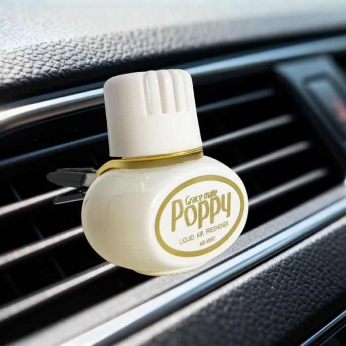 Mini Poppy Grace Mate Jasmin - EAN: 8720938228810 - luchtverfrisser voor je auto, truck en camper - past in je ventilatierooster - 20ml
