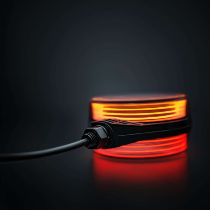 Spanish indicator red/orange