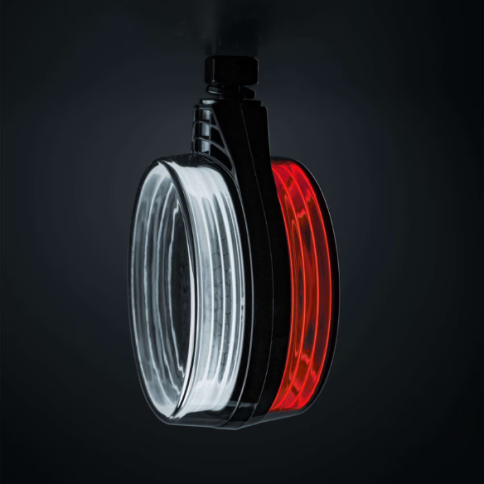 Strands FOR9T mirror lamp dual color - 12 & 24 volt - IP67 - ECE R10 - Smoke housing - EAN: 7323030206253