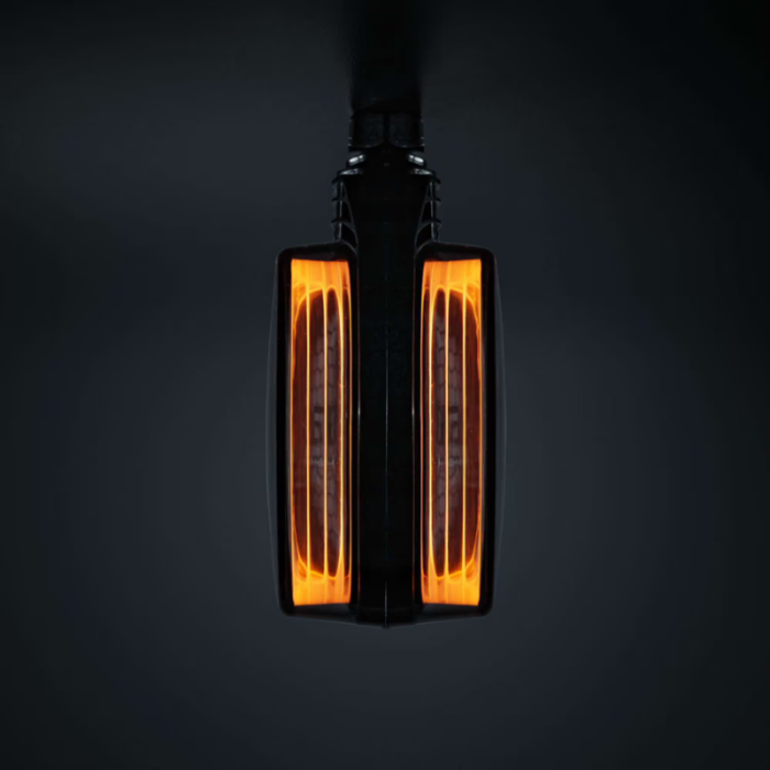 Strands FOR9T mirror lamp orange - 12 & 24 volt - IP67 - ECE R10 - Smoke housing - EAN: 7323030206260