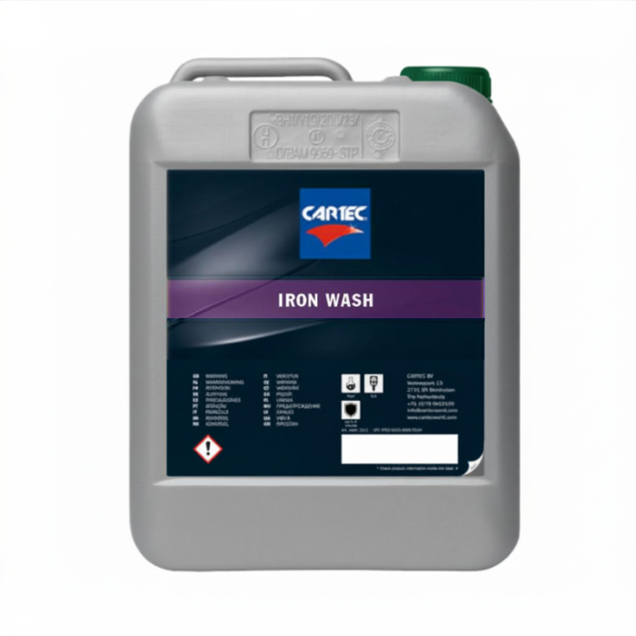 Cartec Iron Wash 5 litres - bulk pack - professional wheel cleaner - long-lasting results - for truck, car and more - pH-neutral - 1804