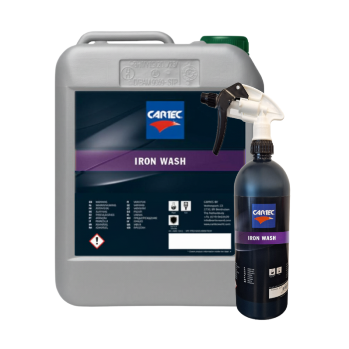 Cartec Iron Wash 1 liter and 5 liter pack