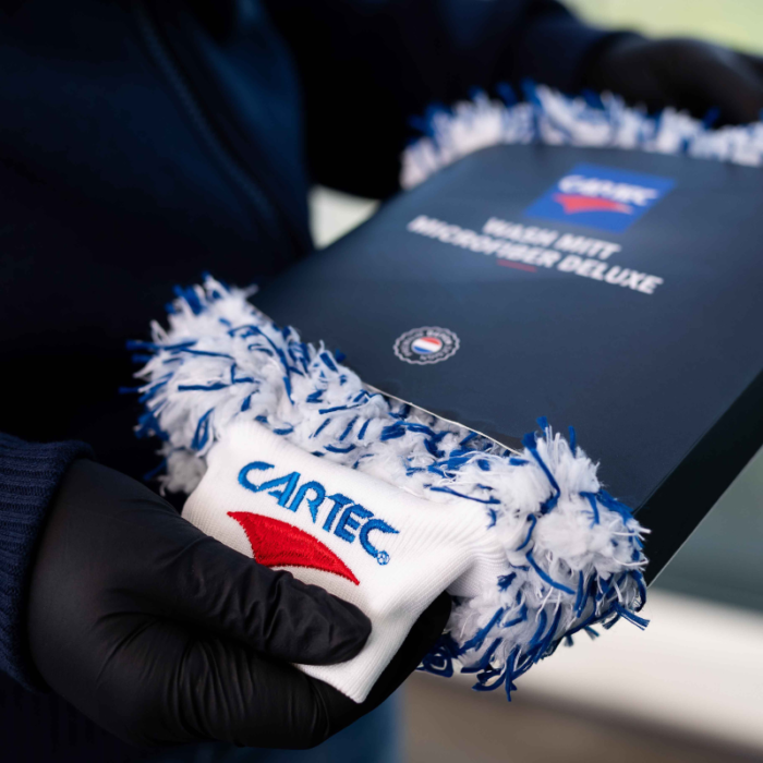 Cartec Wash Mitt Microfiber Deluxe - zachte washandschoen - veilig wassen zonder krassen - langdurig resultaat - voor vrachtwagen, auto en meer