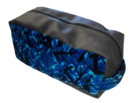 Toilettas Deens Design - BLAUW - oldskool look - toilettas met echt Deens Pluche - verstelbaar -speciaal voor liefhebbers van Deens Pluche - Nedking