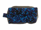 Toilettas Deens Design - BLAUW - oldskool look - toilettas met echt Deens Pluche - verstelbaar -speciaal voor liefhebbers van Deens Pluche - Nedking