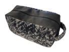 Toilettas Deens Design - GRIJS - oldskool look - toilettas met echt Deens Pluche - verstelbaar -speciaal voor liefhebbers van Deens Pluche - Nedking