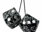 Dobbelstenen Deens Design - GRIJS - oldskool look - spiegel dobbelstenen - speciaal voor liefhebbers van Deens Pluche - Nedking