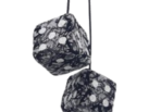 Dobbelstenen Deens Design - GRIJS - oldskool look - spiegel dobbelstenen - speciaal voor liefhebbers van Deens Pluche - Nedking