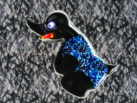 PIN - Angry Duck Blau - 3D-Effekt - sammle alle Pins - dänischer Plüsch - EAN: 8721129702942 - 702942