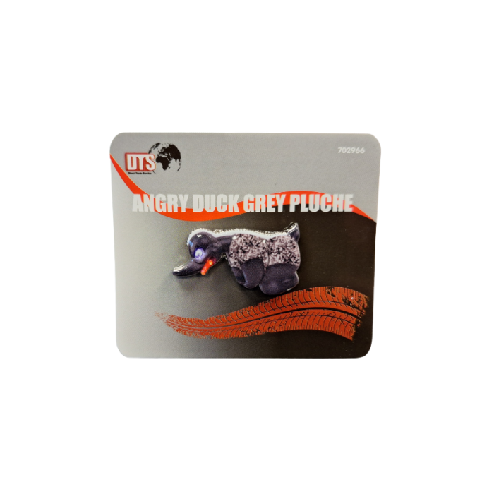 PIN - Angry Duck Grijs - 3D effect - verzamel alle pins - deens pluche - EAN: 8721129702966 - 702966