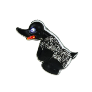 PIN - Angry Duck Grijs - 3D effect - verzamel alle pins - deens pluche - EAN: 8721129702966 - 702966